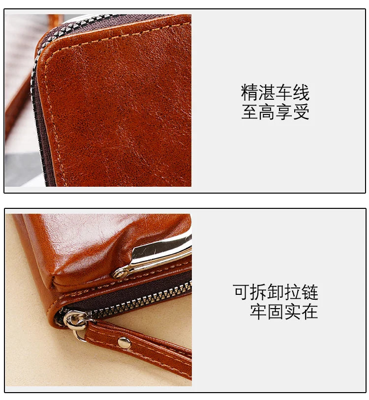 Lonny 4-Inch Zip-Up Card Holder – Women’s Buckle Coin Purse Clutch, Cross-Border Supply