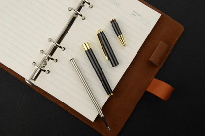 High-Quality Stainless Steel Ballpoint Pen – Business Signing Pen with Replaceable Refill for Office & School