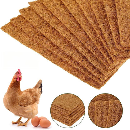 Eco-Friendly Coconut Fiber Chicken Nesting Pads – Reusable Durable Poultry Coop Bedding Mats for Egg Laying Hens
