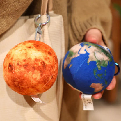 Simulation Solar System Planet Plush Toys – Earth, Moon, Sun & Mars Soft Sphere Pillows (17cm/27cm) Room Decor & Birthday Gifts