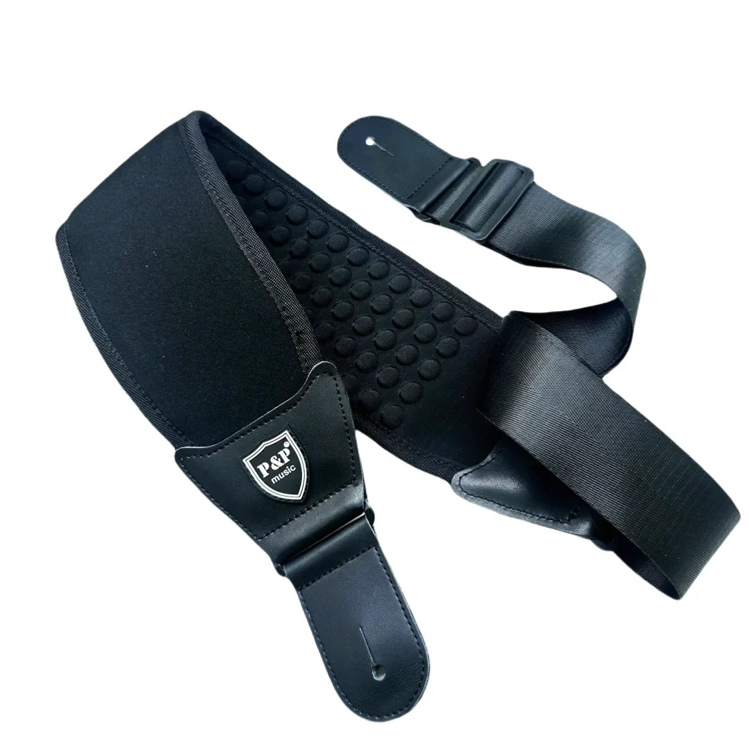 P&P 3D Sponge Guitar Strap – Breathable, Comfortable & Adjustable Padded Strap for Acoustic, Electric Guitars & Bass