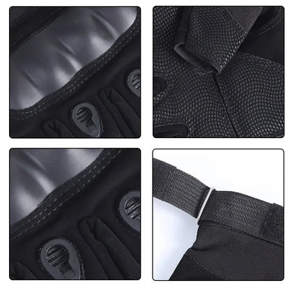 Tactical Motorcycle Gloves for Men & Women – Knuckle Protection, Full Finger Hunting, Shooting, & Cycling Bike Gloves
