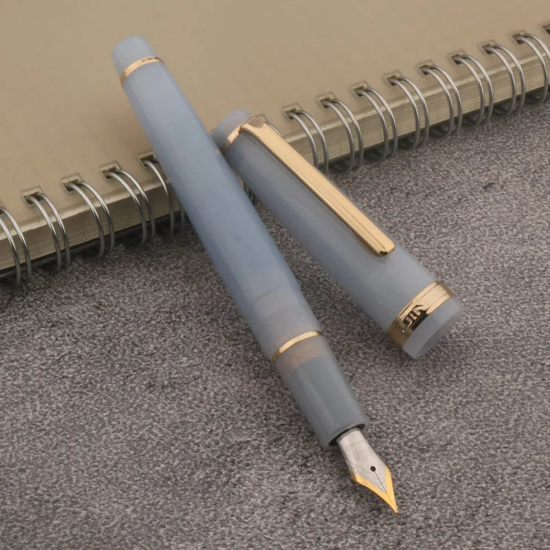 JINHAO 82 Transparent Fountain Pen — Spin Golden EF/F/M Nib, Ink Pen for Business, Office & School Supplies