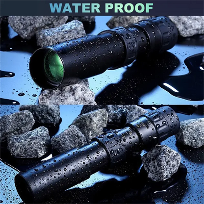 Professional HD 10–300x Zoom Monocular Telescope – Long Range Portable Scope for Outdoor Adventures & Wildlife Viewing
