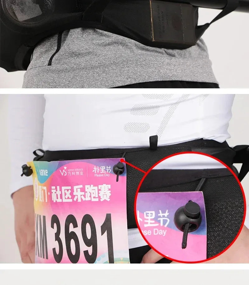 Large Capacity Sports Fanny Pack — Multi-Functional Running, Cycling & Hiking Bag with Elastic Mesh for Phone & Water Bottle