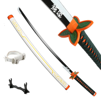 Japanese Anime Demon Slayer Samurai Katana Sword 104cm – Muichirou & Tanjirou Christmas Gift