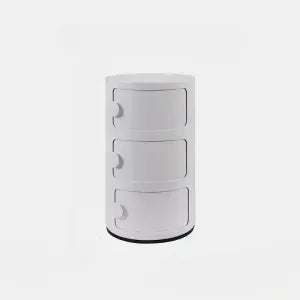 Nordic Round Bedside Table – Mini 2/3/4/5 Layer Cute Storage Cabinet, Creative Living Room & Bedroom Furniture