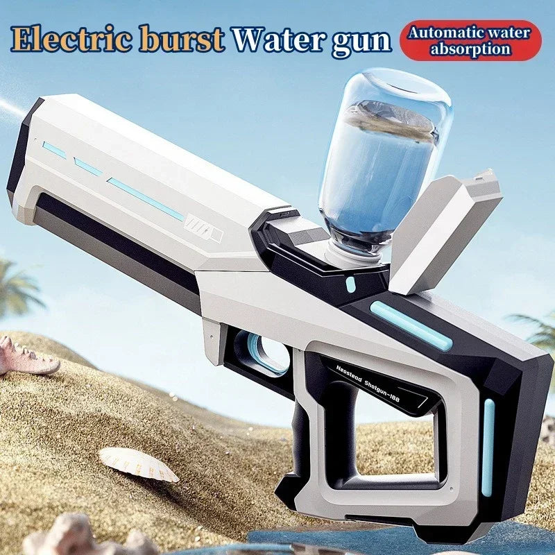 Automatic Water Absorbing Electric Water Gun for Adults & Kids, Outdoor Beach & Pool Entertainment Toy
