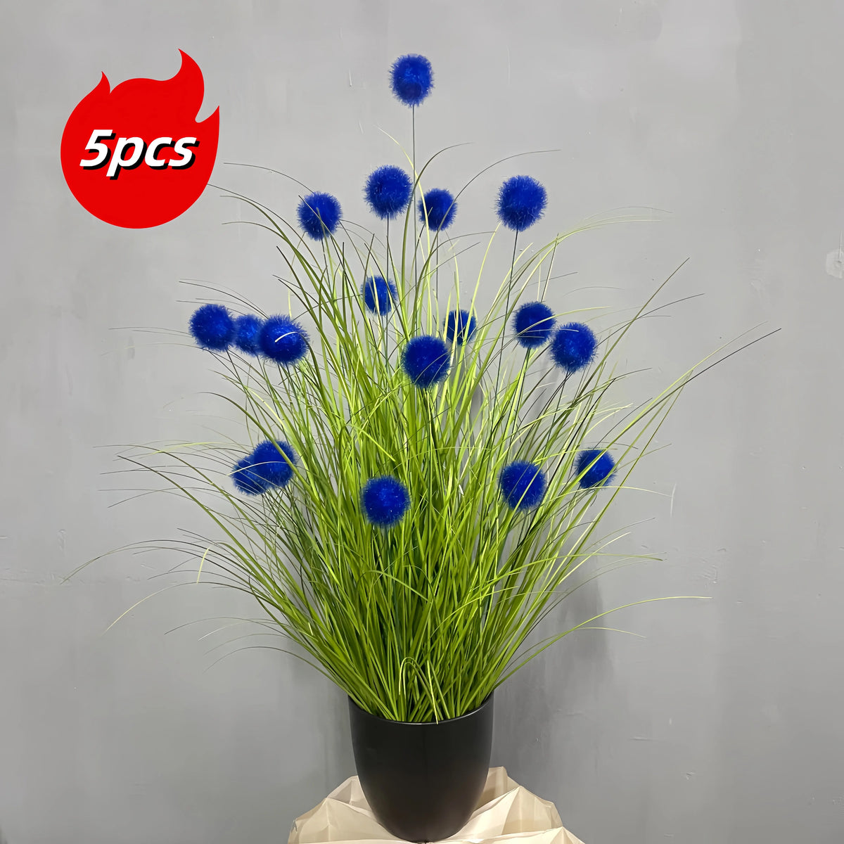 Purple Bulbous Artificial Grass Plants – Decorative Faux Greenery for Home, Festival, Party & Courtyard Garden Decor