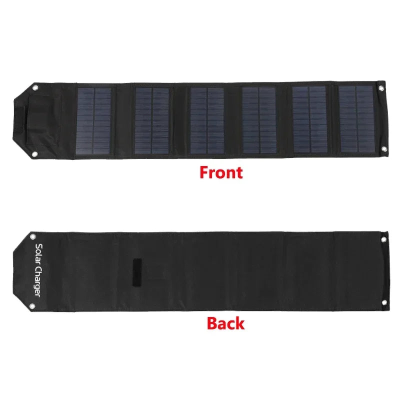 60W 80W 100W Foldable Solar Panel — 5V USB Portable Waterproof Charger for Phone, Camping & Power Bank