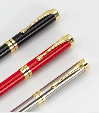 Luxury Metal Ballpoint Pen Gift Set — School, Business & Office Signature Roller Pen, Student Stationery Supplies