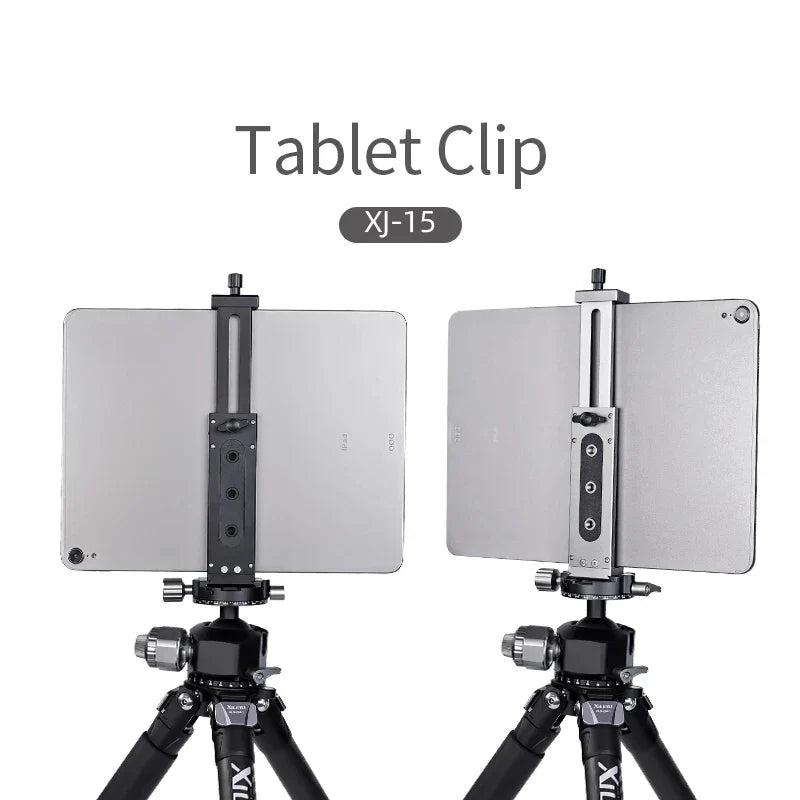 Universal Aluminum Alloy Tablet & Phone Stand – Adjustable Tripod Holder Clip for Mobile Devices