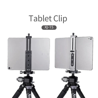 Universal Aluminum Alloy Tablet & Phone Stand – Adjustable Tripod Holder Clip for Mobile Devices