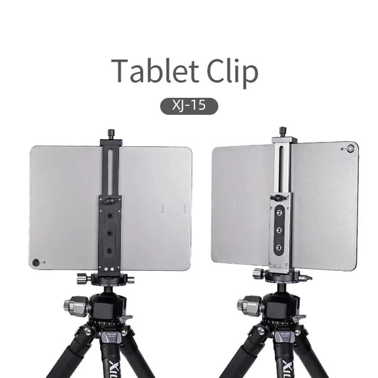 Universal Aluminum Alloy Tablet & Phone Stand – Adjustable Tripod Holder Clip for Mobile Devices