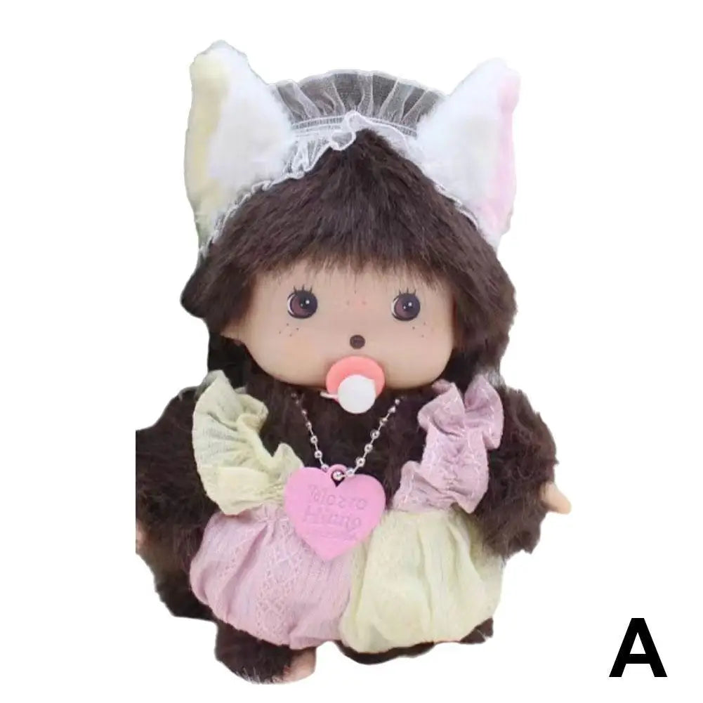 15cm Monkey Monqi Plush Toy – Cute Street Boy Doll for Bedroom Decor & Children’s Birthday Gift