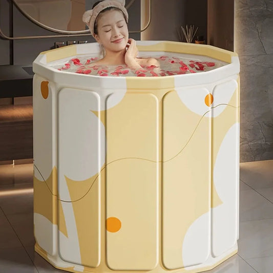 Foldable Portable Bath Tub – Thickened Full-Body Bathtub for Children & Adults, Long-Term Temperature Lock