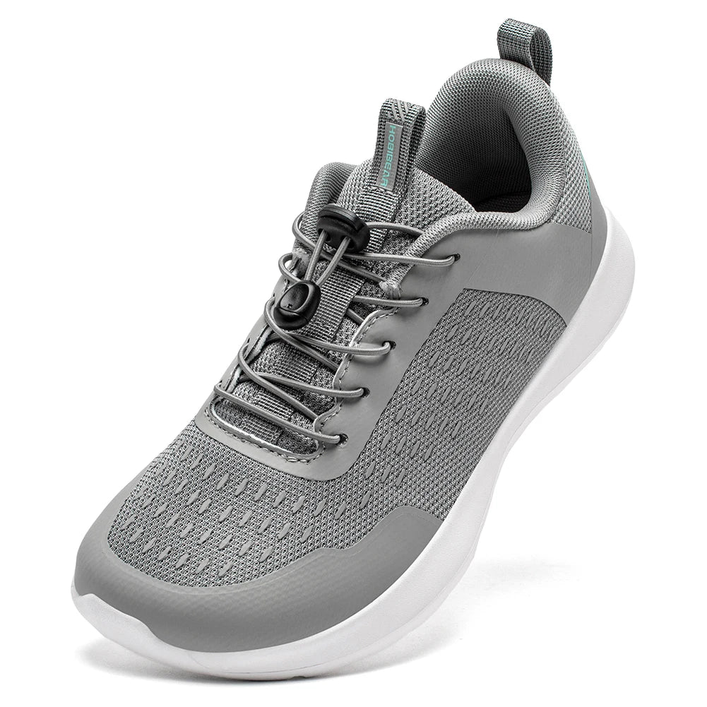 HOBIBEAR Wide Toe Running Shoes — Men & Women Non-Slip Elastic Band Sneakers, Comfortable Walking Footwear