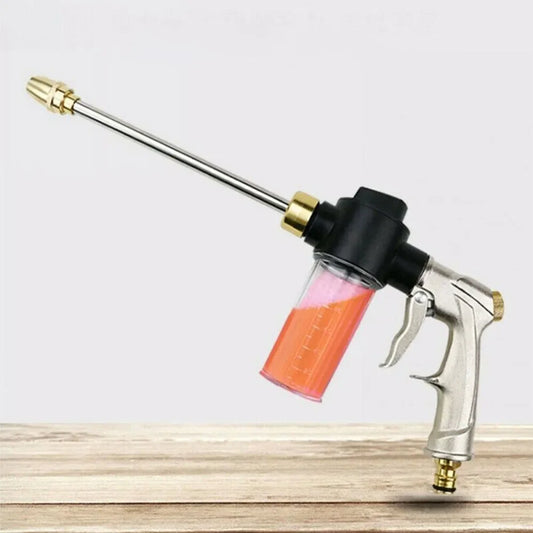 Adjustable Metal Sprinkler: High Pressure Car Wash Foam Pot Lance - Irrigation Tool for Garden Watering Hose Sprinkler