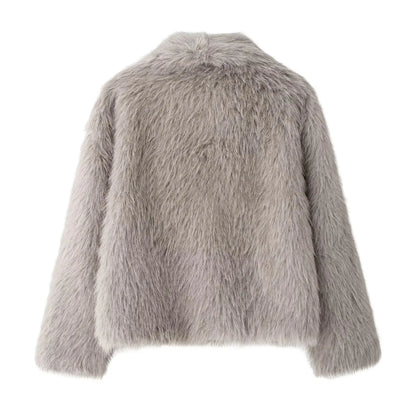 TRAF Sequin Woven Jacket for Women – Loose Fit, Stand Collar, Long Sleeve, Chic Autumn & Winter Outerwear 2023