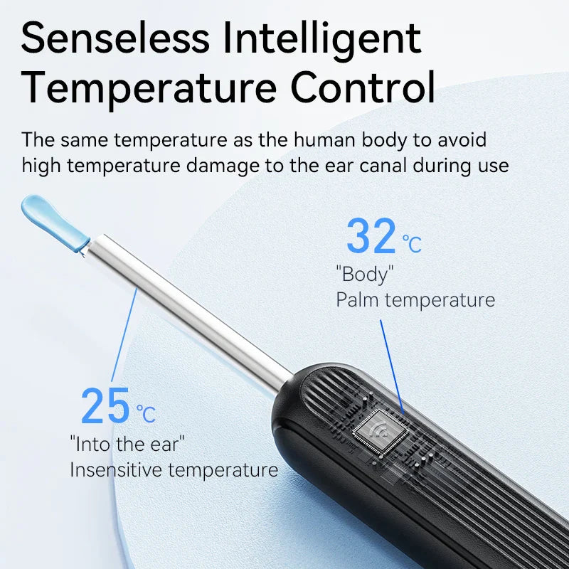 Visual Ear Wax Cleaner with Camera – Safe Earwax Removal Endoscope, 5M Luminous Otoscope & Ear Cleaning Tools for Ear Care