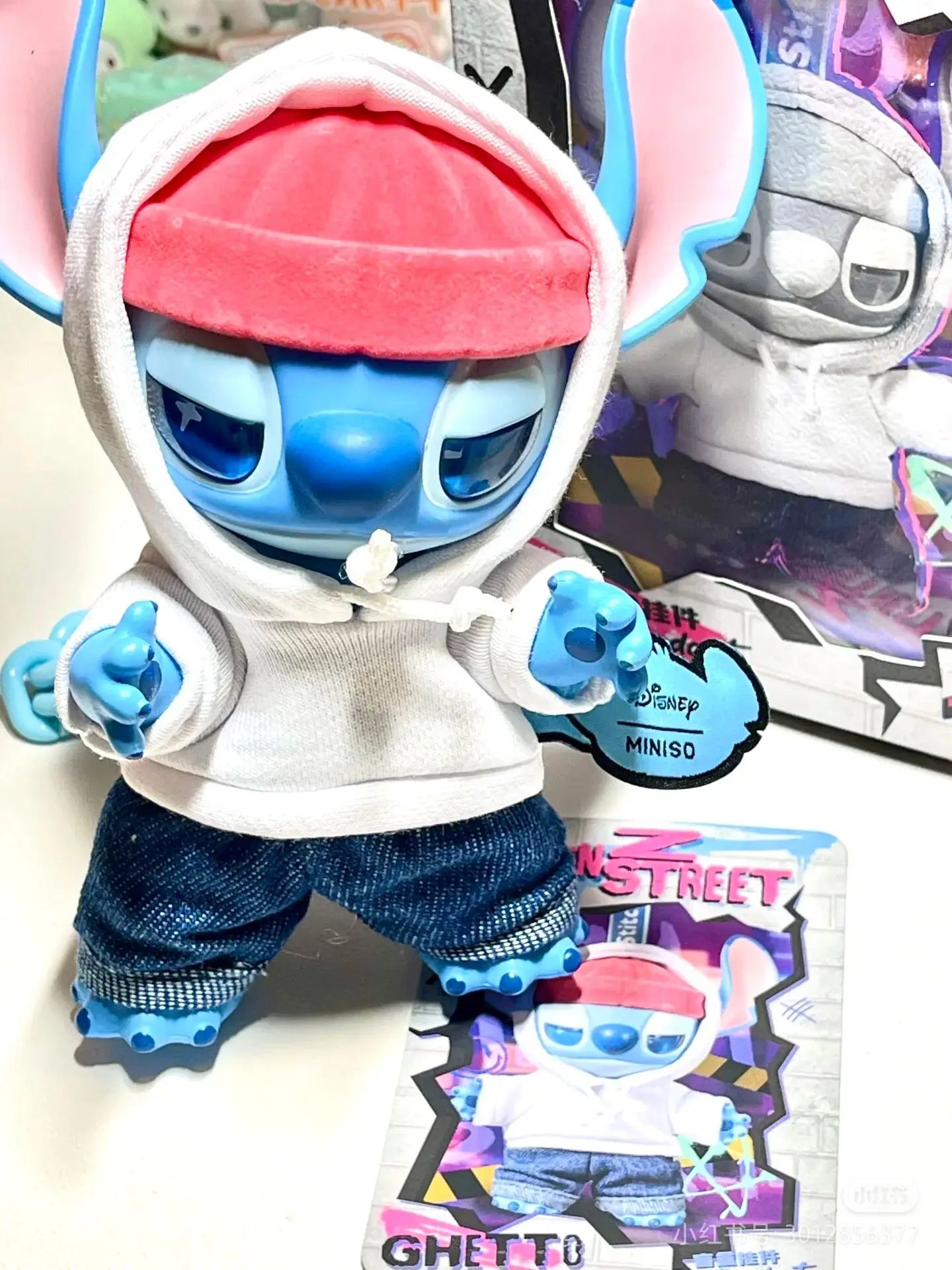 Miniso Disney Stitch Gen Z Street Series Blind Box – Vinyl Figure Pendant & Bag Charm Gift