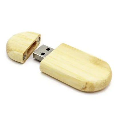 JASTER Wooden Bamboo USB Flash Drive 2.0 – 4GB/8GB/16GB/32GB/64GB/128GB Memory Stick Custom Logo Pendrive for Wedding Gifts & Personal Use