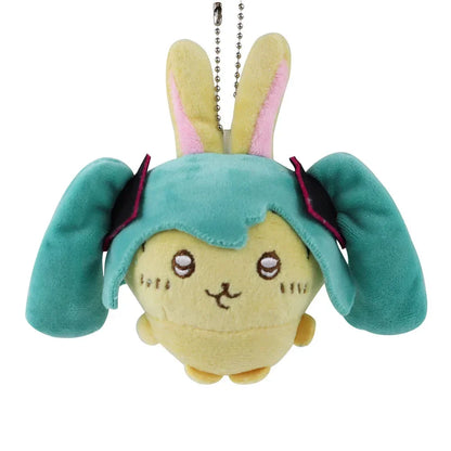Cartoon Fit Hatsune & Chiikawa USAGI Plush Doll – Kawaii Bag Pendant Toy for Girls’ Holiday Gift