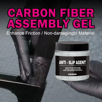Carbon Fiber Gel Assembly Paste – Non-Slip Lube for Handlebars & Seat Posts, Fits All Bike Types