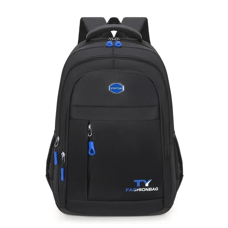 Men's Waterproof Backpack – Large Capacity Casual Laptop Bag with Adjustable Straps