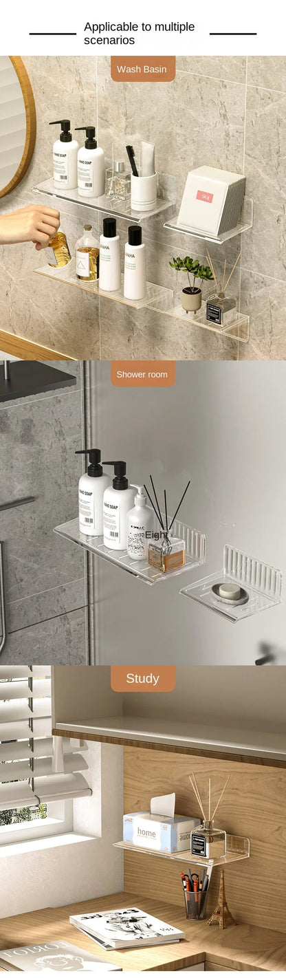 Bathroom Mirror Cabinet 3478 - Wall-Mounted Storage Box for Home Washstand, Cosmetics, and Makeup Shelf Organizer