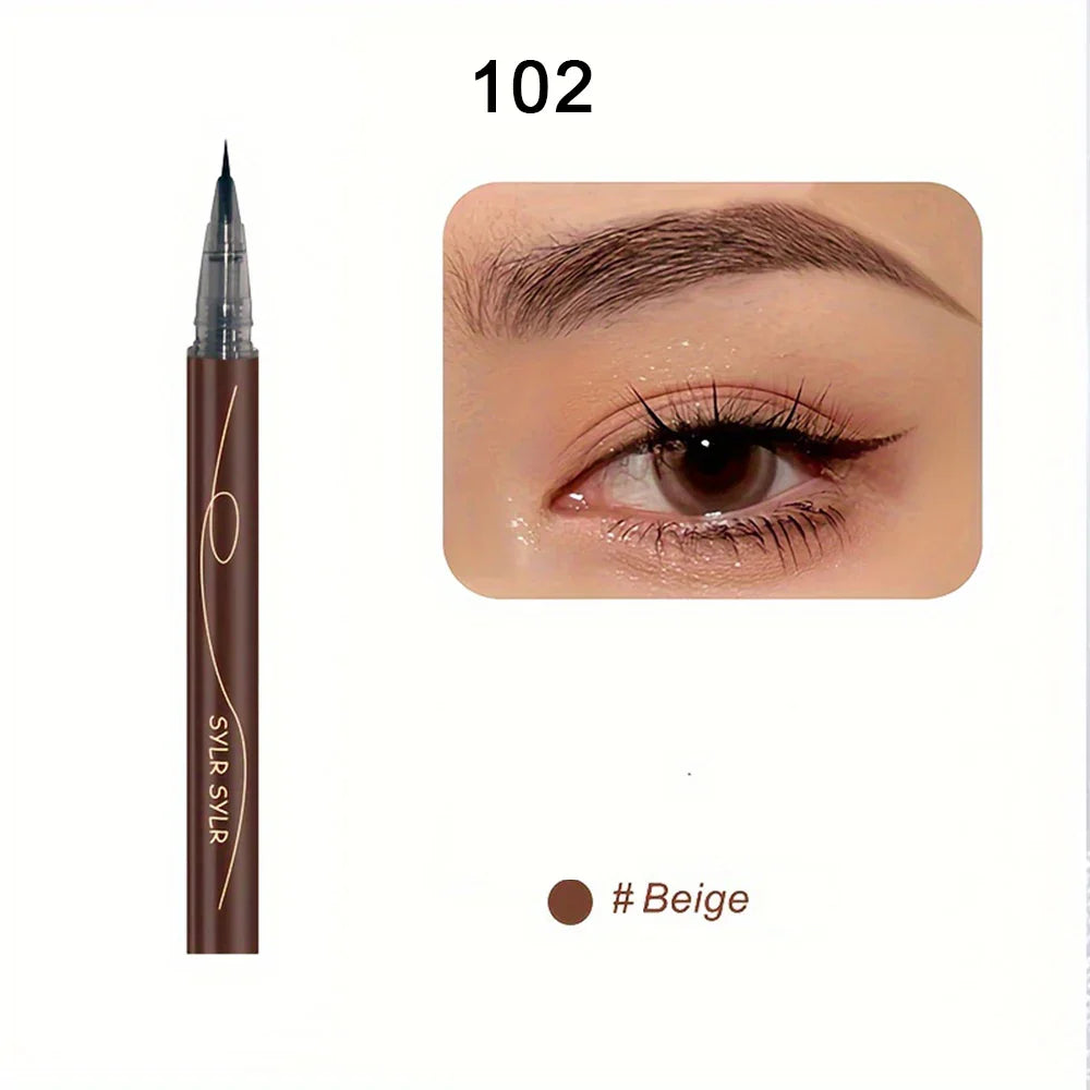 Ultra-Fine Waterproof Eyebrow Pencil & Sweat-Proof Liquid Eyeliner – Professional Dual-Purpose Durable Makeup Tool