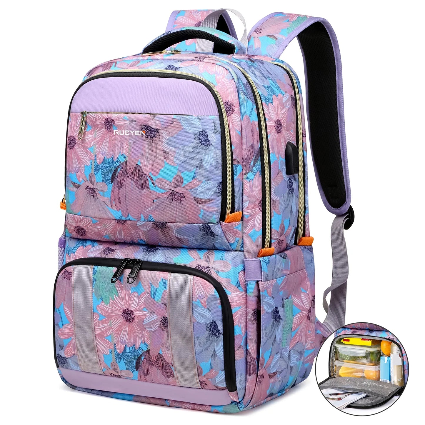 Insulated Lunch Backpack - Large Capacity Waterproof Cooler Bag for Picnic, Camping, Travel & Outdoor Activities