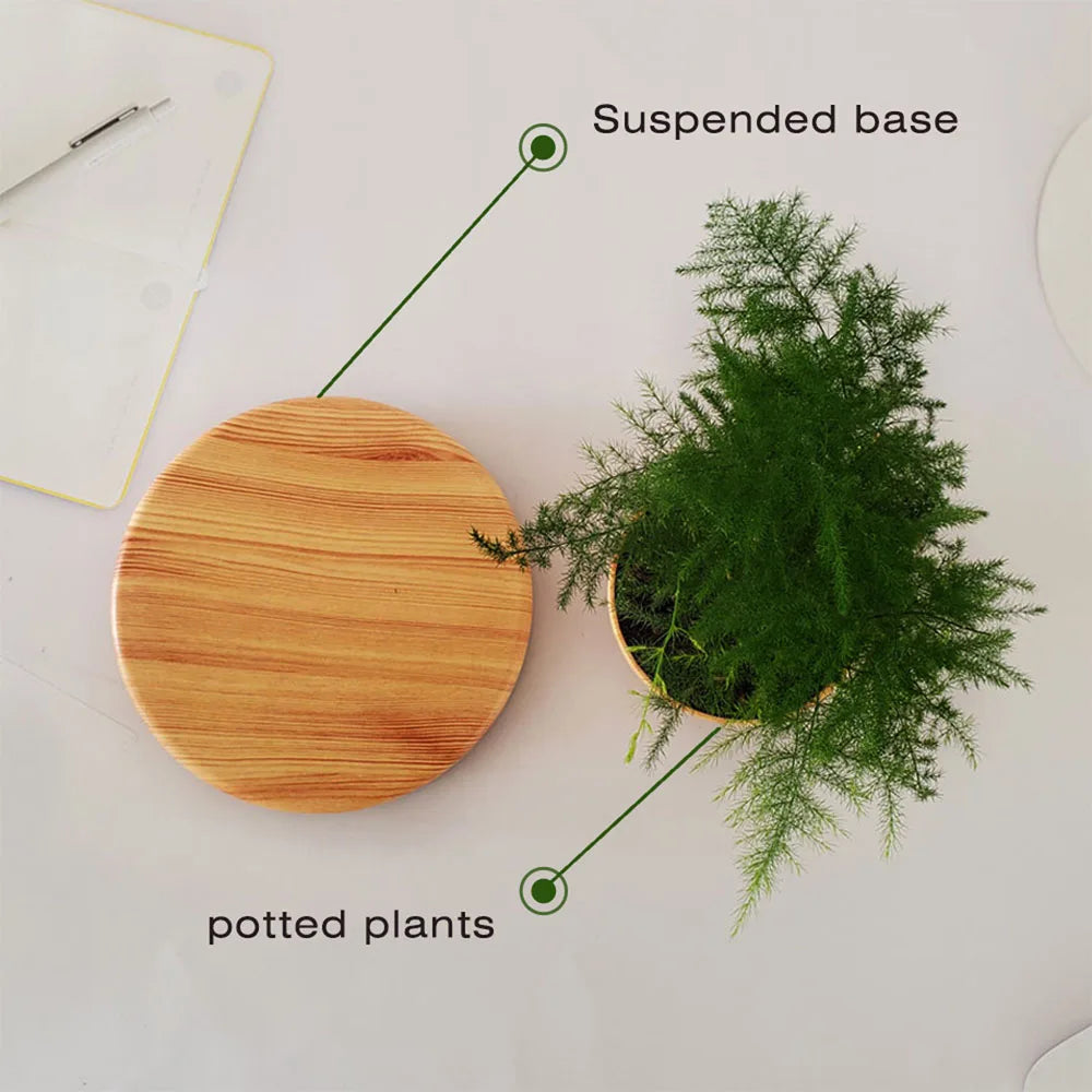 Levitating Air Bonsai Pot – Magnetic Floating Rotating Planter for Home Décor (Without Plants)