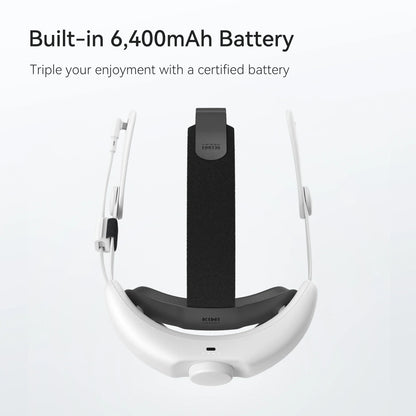 KIWI Design 6400mAh Battery Head Strap - Power-Enhancing Compatible Accessory for Meta Quest 3 (Not for Our Charging Stand)
