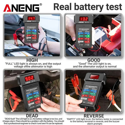 ANENG BT-171 12V Multifunctional Battery Tester – LED Display Auto Repair Diagnostic Tool for Vehicle & Electrician Battery Detection