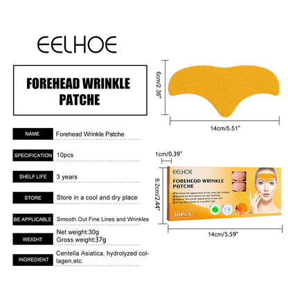 10-100pcs Forehead Wrinkle Patches — Anti-Wrinkle Gel Skin Care Patches for Natural Forehead Line Removal