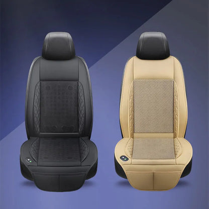 DC 12V 3D Spacer Car Summer Cool Air Seat Cushion | Fast Blowing Ventilation | 8Fan/16Fan | Refrigerated Cooling Pad