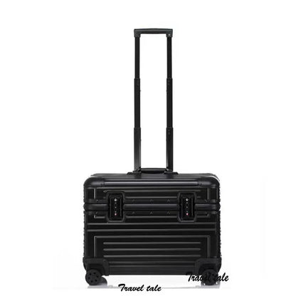 Carrylove 18" Aluminum Camera Trolley Suitcase — Spinner Pilot Luggage Bag for Photography, Rolling Wheels
