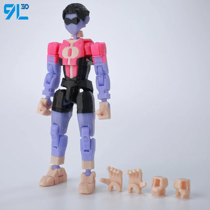 9L3D Superman & Batman Action Figures – Multi-Jointed Poseable LUCKY13 Titan13 Collectible Hero Toys