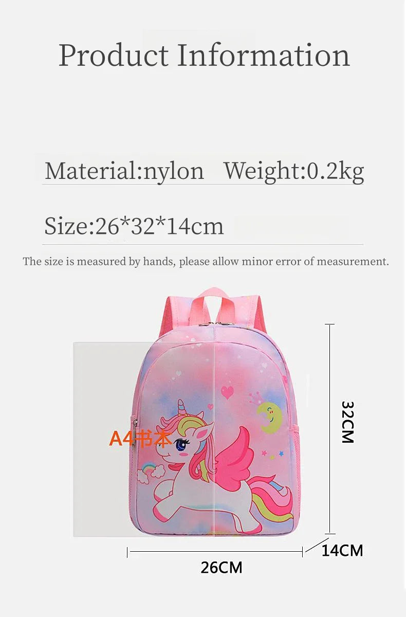 2023 Baby Girls Engineering Backpack – Cartoon School Bag for Kids Ages 2-6, Small Kindergarten Backpack, Cute Design