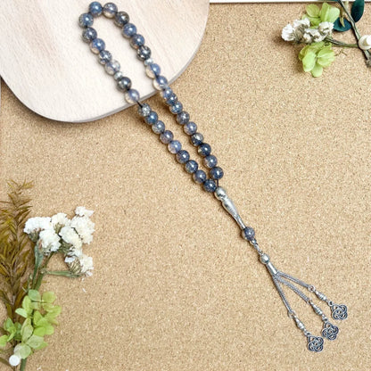 10mm 33pcs Glass Tassel Islamic Rosary Bracelet – Turkish Muslim Tasbih Prayer Beads Jewelry for Women Allah Mohammed Spiritual Gift