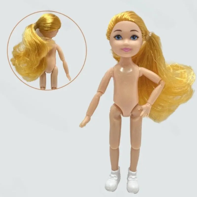 5-Inch / 15cm Little Doll — Normal Skin Girl Dress-Up Toy Gift for Children