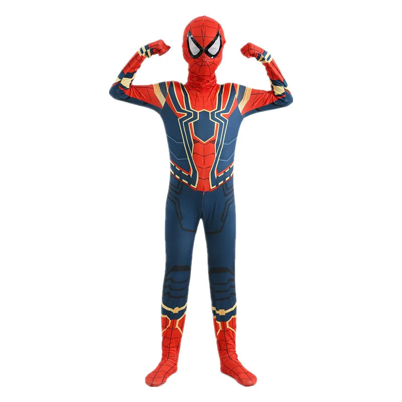 Kids Superhero Costume Onesies – Movie Character Fantasy Dress-Up for Boys & Girls, Halloween Party & Photo Props
