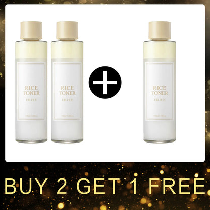 EELHOE Rice Water Toner 150ML – Moisturizing Facial Toner for Oil Control, Wrinkle Smoothing, Pore Shrinking & Skin Repair