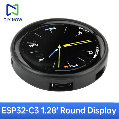 ESP32-C3 1.28" Round Touchscreen Development Board - 240x240 IPS Display, WiFi & BLE, GC9A01, LVGL for Arduino & IoT DIY