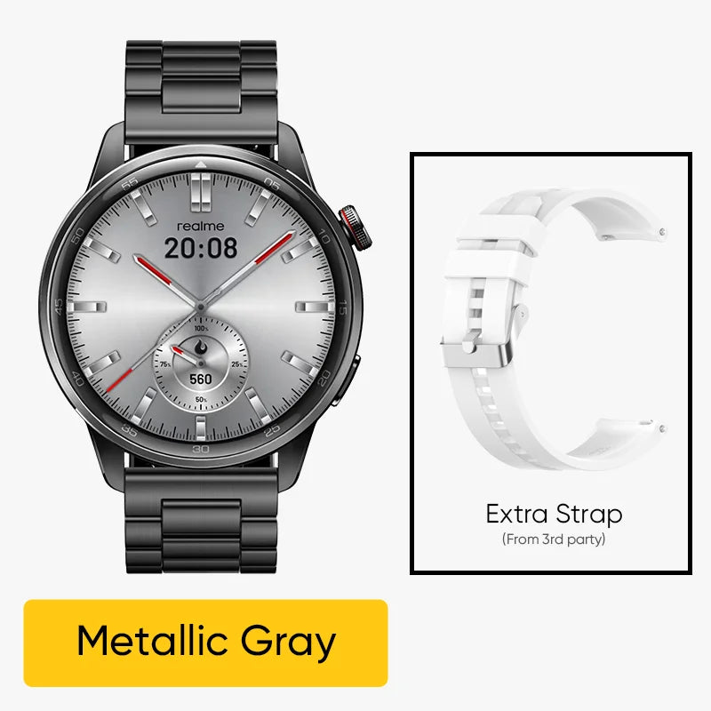 Global Version realme Watch S2 – 1.43'' AMOLED Smartwatch, 20-Day Battery, AI Engine, IP68 Waterproof