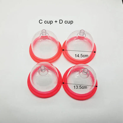 Electric Vacuum Suction Body Massage Device for Chest & Butt Lift, Breast Enhancement & Firming Cupping Therapy Pump System