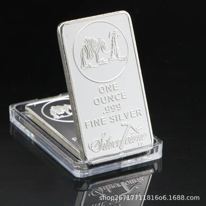 1 Troy Ounce Silver Bullion Bar Replica – Collectible Coins from Various Countries, Gift Copy
