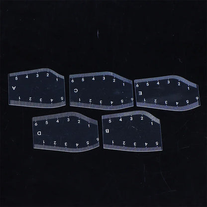 5PCS Brow Shaping Stencils – Portable Eyebrow Design Ruler for Instant Brow Drawing & Grooming Gift