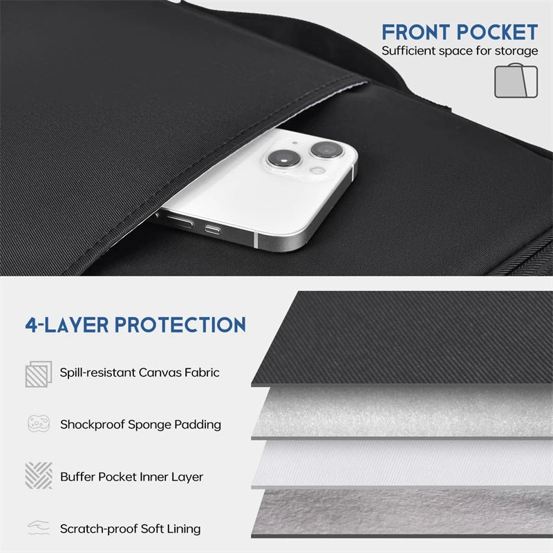 Waterproof Shockproof Laptop Sleeve – Handle Bag Case for MacBook Air 11–13.6 Inch (M2/M3/M4 Chip) Accessories